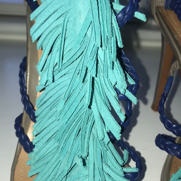 Fringed Schutz Heels - Picture 2 of 8